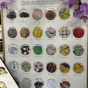 Unu Cafe - Toppings - Bubble Tea Near Me - Westminster, California