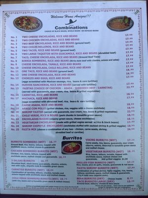 Menu photo 2 El Sombrero Manhattan Beach, CA