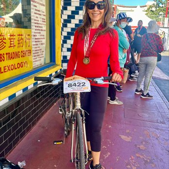 LA Chinatown Firecracker - Proudly sporting my medal for completing the 50 mile bike ride - Races & Competitions Near Me - Los Angeles, California LA Chinatown Firecracker - Proudly sporting my medal for completing the 50 mile bike ride - Races & Competitions Near Me - Los Angeles, California