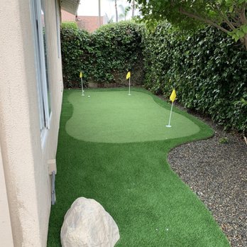 Earth Design Synthetic Turf - 3 hole putting surface on side yard - Artificial Turf Near Me - Irvine, California Earth Design Synthetic Turf - 3 hole putting surface on side yard - Artificial Turf Near Me - Irvine, California