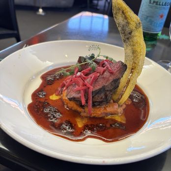 Coyote Cafe - Tellicherry Peppered Elk Tenderloin - New American Near Me - Santa Fe, New Mexico