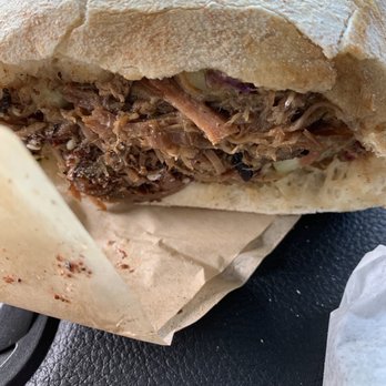 Falafel Republic - Charred pork pita sandwich - Falafel Near Me - Ashland, Oregon
