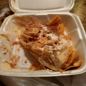 La Bamba - This is what my nachos looked like upon delivery. - Mexican Near Me - Lafayette, Indiana La Bamba - This is what my nachos looked like upon delivery. - Mexican Near Me - Lafayette, Indiana