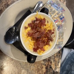 Joe's Pizza & Pasta - Potato soup. Lots of cheese and bacon on top.