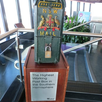 Sydney Tower Eye - Highest working post box in the Southern Hemisphere! - Observatories Near Me - Sydney, NSW