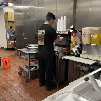 Juan Pollo - Employee filling my 5th water cup which was greatly appreciated and he did it with a smile. - Mexican Near Me - Cathedral City, California Juan Pollo - Employee filling my 5th water cup which was greatly appreciated and he did it with a smile. - Mexican Near Me - Cathedral City, California