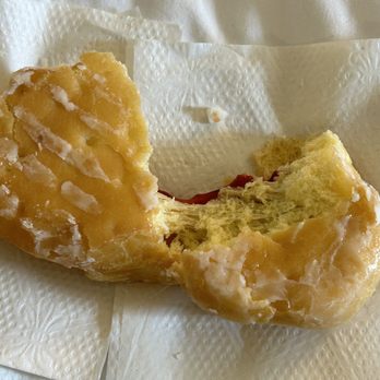 Pharaoh’s Bakery - Unfortunately, you can see that this donut is not done frying. - Donuts Near Me - Saint Louis, Missouri Pharaoh’s Bakery - Unfortunately, you can see that this donut is not done frying. - Donuts Near Me - Saint Louis, Missouri