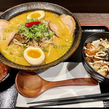 Ramen Isshin - Red Dragon + side of Mega Death sauce & Small Karaage Do - Ramen Near Me - Toronto, Ontario Ramen Isshin - Red Dragon + side of Mega Death sauce & Small Karaage Do - Ramen Near Me - Toronto, Ontario
