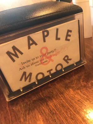 Menu photo 7 Maple and Motor Dallas, TX Menu photo 7 Maple and Motor Dallas, TX