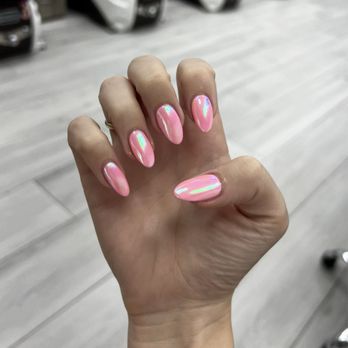 Nails Haven - Pink (031) + Chrome - Nail Salons Near Me - San Jose, California Nails Haven - Pink (031) + Chrome - Nail Salons Near Me - San Jose, California