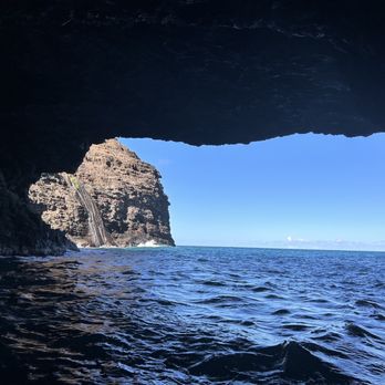 Na Pali Experience - Looking out from another cave - Boating Near Me - Kekaha, Hawaii Na Pali Experience - Looking out from another cave - Boating Near Me - Kekaha, Hawaii