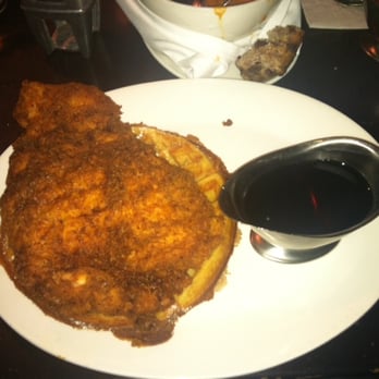Prime One Twelve - fried chicken and waffles! really, really good. only ate 1/2 and was still STUFFED! - Steakhouses Near Me - Miami Beach, Florida Prime One Twelve - fried chicken and waffles! really, really good. only ate 1/2 and was still STUFFED! - Steakhouses Near Me - Miami Beach, Florida