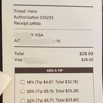 Danni's New Orleans Eatery - The ticket that was presented - Cajun/Creole Near Me - Sherman, Texas