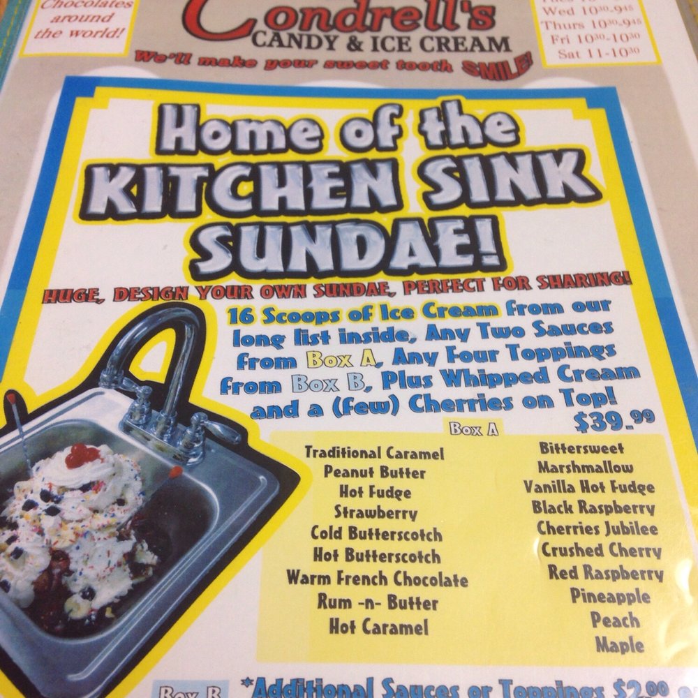 King Condrell's Candy & Ice Cream - This is the place for ice cream..bottom line---the place to be. - Candy Stores Near Me - Kenmore, New York King Condrell's Candy & Ice Cream - This is the place for ice cream..bottom line---the place to be. - Candy Stores Near Me - Kenmore, New York
