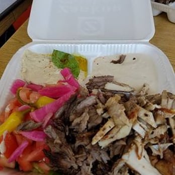 Zankou Chicken - Tri tip shawarma and chicken tarna with hummus! - Mediterranean Near Me - Glendale, California