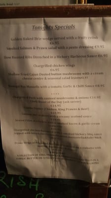 Menu photo 1 McGarrigle's Restaurant Bundoran, DL