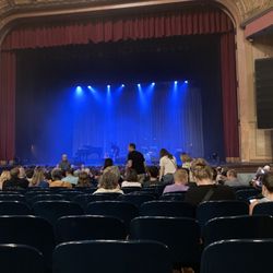 Murat Theatre At Old National Centre - The view from center section, row W, aisle seat.