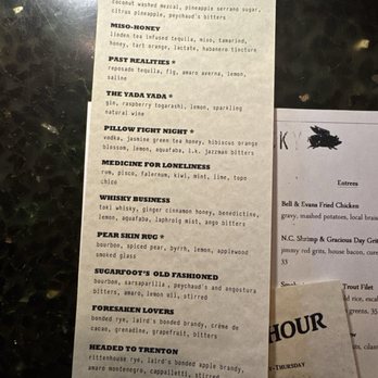 Lucky Restaurant - Cocktail menu - Wine Bars Near Me - Roanoke, Virginia