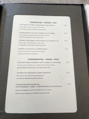 Menu photo 1 Cafedraal Bruges, VWV Menu photo 1 Cafedraal Bruges, VWV
