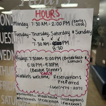 Guillermo’s Steakhouse - Current hours - Steakhouses Near Me - Delano, California