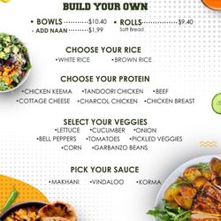 Charcol Indian Kitchen - Rolls & Bowls