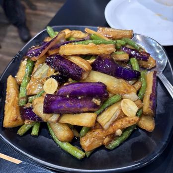 Home Eat - 48 String Beans & Eggplant 豆角焖茄子 - Seafood Near Me - Cupertino, California Home Eat - 48 String Beans & Eggplant 豆角焖茄子 - Seafood Near Me - Cupertino, California