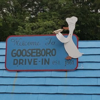 Gooseboro Drive-In - a sign for a restaurant - American Near Me - Bantam, Connecticut