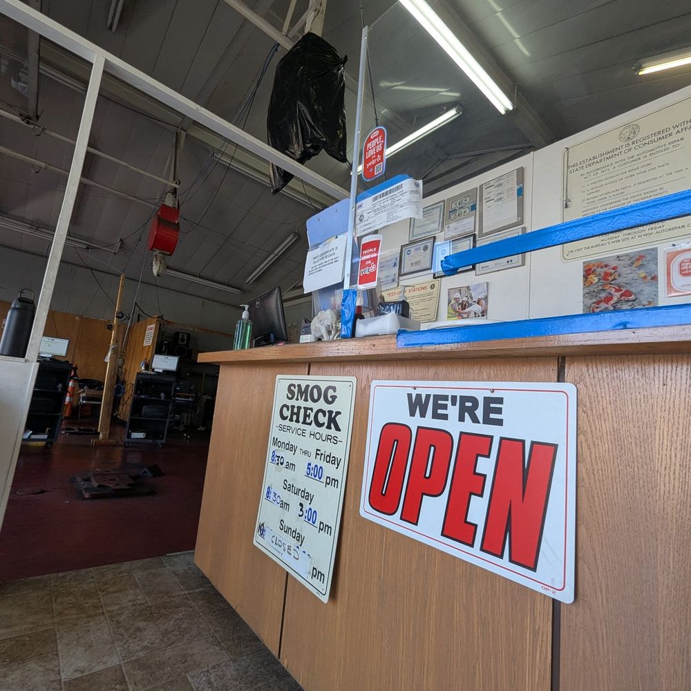 Front desk area and waiting area