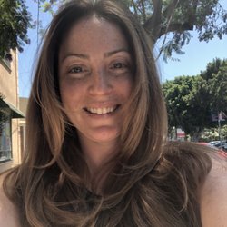 Michelle B - Recent root touch up, layer trim and blow out!
