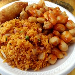 Lunch special - sweet and sour pork, egg roll and fried rice under $6. Good deal and good food. Lunch special - sweet and sour pork, egg roll and fried rice under $6. Good deal and good food.