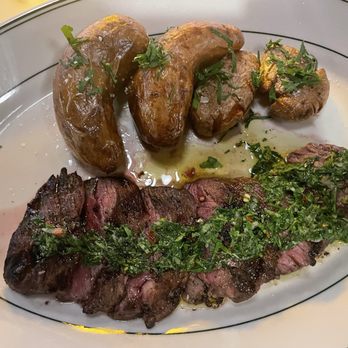 Verde Restaurant - Skirt Steak w/ crispy fingerling potatoes and chimichurri - New American Near Me - Costa Mesa, California Verde Restaurant - Skirt Steak w/ crispy fingerling potatoes and chimichurri - New American Near Me - Costa Mesa, California