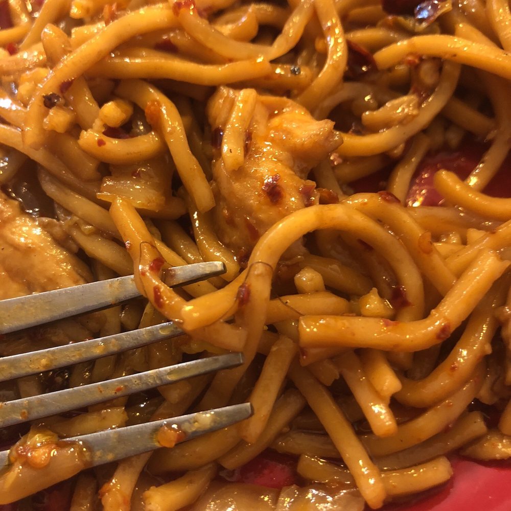 Piece of hair in my lo Lo Mein
