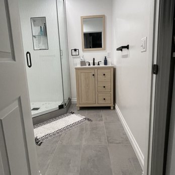 Popular Bathroom - Entrance and vanity. - General Contractors Near Me - Encino, California