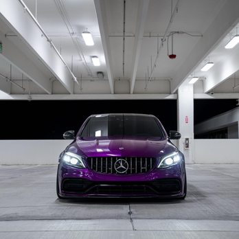 Vinylize Wraps - 2021 c63s wrapped in Voodoo purple - Vehicle Wraps Near Me - Dania Beach, Florida Vinylize Wraps - 2021 c63s wrapped in Voodoo purple - Vehicle Wraps Near Me - Dania Beach, Florida