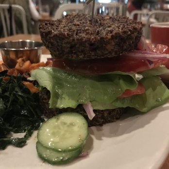 True Food Kitchen - The Quinoa burger with half kale, half hash. Easy to customize. - New American Near Me - Phoenix, Arizona True Food Kitchen - The Quinoa burger with half kale, half hash. Easy to customize. - New American Near Me - Phoenix, Arizona