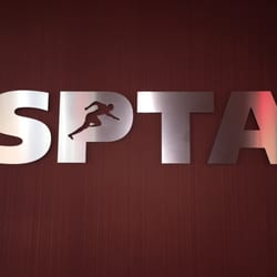 Sports and Physical Therapy Associates - SPTA sign on 2nd floor of Latitude Sports Club in Peabody, MA