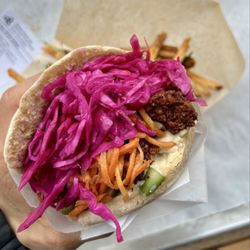 Clover Food Lab - Chickpea Fritter Sandwich