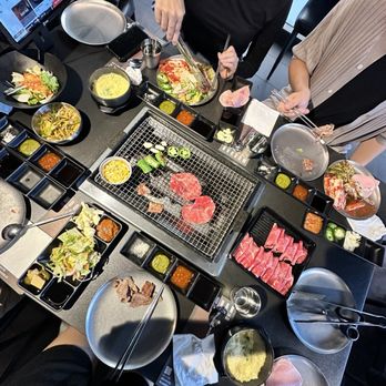 Moohan Korean BBQ - Table spread! - Korean Near Me - Los Angeles, California Moohan Korean BBQ - Table spread! - Korean Near Me - Los Angeles, California