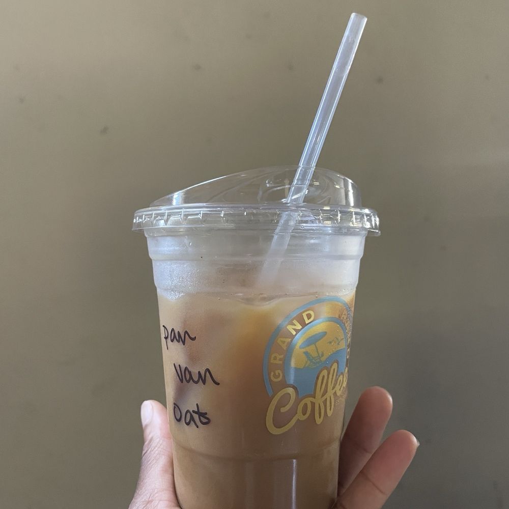 Grand Strand Coffee - Pan van latte with oat milk - Coffee & Tea Near Me - Myrtle Beach, South Carolina
