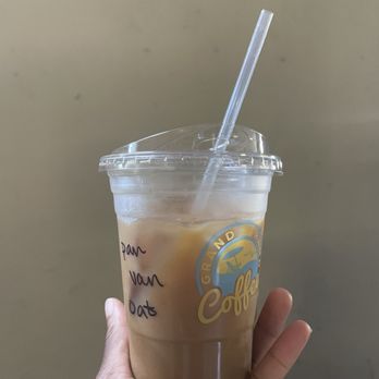 Grand Strand Coffee - Pan van latte with oat milk - Coffee & Tea Near Me - Myrtle Beach, South Carolina Grand Strand Coffee - Pan van latte with oat milk - Coffee & Tea Near Me - Myrtle Beach, South Carolina