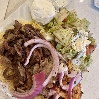 Zaatar Lebanese Grill - Mixed Shawarma Plate 2/2026 - Lebanese Near Me - San Antonio, Texas