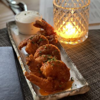 Goose & Gander - Fried shrimp with blue cheese. Yummy - New American Near Me - Saint Helena, California Goose & Gander - Fried shrimp with blue cheese. Yummy - New American Near Me - Saint Helena, California