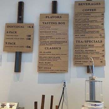 Holey Grail Donuts - Menu as of 4.14.2024 - Donuts Near Me - Honolulu, Hawaii Holey Grail Donuts - Menu as of 4.14.2024 - Donuts Near Me - Honolulu, Hawaii