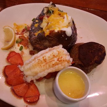 Outback Steakhouse - Sirloin and lobster tail with loaded baked potato - Steakhouses Near Me - Sunrise, Florida