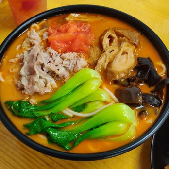 Fish Noodle House - Tomato soup with pork intestine. - Chinese Near Me - Staten Island, New York