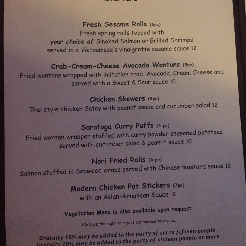 Mint Leaf Cuisine - Menu 1 - Asian Fusion Near Me - Saratoga, California Mint Leaf Cuisine - Menu 1 - Asian Fusion Near Me - Saratoga, California