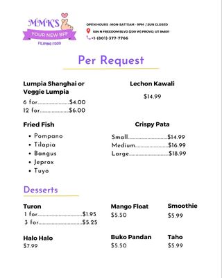 Menu photo 5 MMK’S Your New BFF Provo, UT Menu photo 5 MMK’S Your New BFF Provo, UT