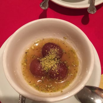 India's Restaurant - Warm gulab jamun dessert - Indian Near Me - Houston, Texas India's Restaurant - Warm gulab jamun dessert - Indian Near Me - Houston, Texas
