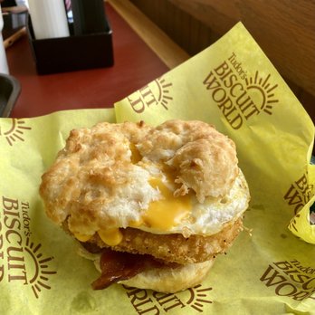 Tudor's Biscuit World - The hash brown is inside, sneaky lil devil! - Breakfast & Brunch Near Me - Marmet, West Virginia Tudor's Biscuit World - The hash brown is inside, sneaky lil devil! - Breakfast & Brunch Near Me - Marmet, West Virginia