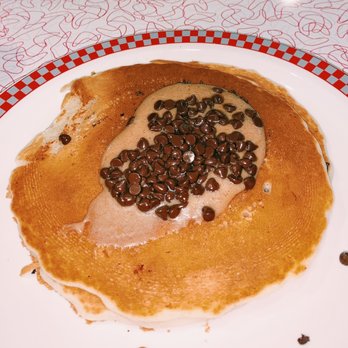 Sloopy's Diner - a pancake with chocolate chips on it - Diners Near Me - Columbus, Ohio